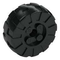 Visuel indicatif Rebrickable de Grande roue en plastique dur, d.36, avec 4 tenons (Wheel Hard Plastic Large, D.36, with 4 Studs)