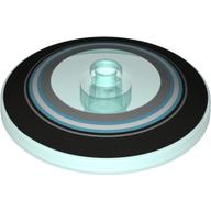 Visuel indicatif Rebrickable de Plat 4 x 4 inversé avec ouvert tenon [Radar] avec motif imprimé noir, bleu clair et argent métallique (Dish 4 x 4 Inverted with Open Stud [Radar] with Black, Light Blue, and Metallic Silver Circles Print)