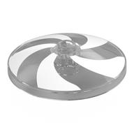 Visuel indicatif Rebrickable de Plat 4 x 4 inversé avec tenon ouvert [radar] avec motif imprimé de tourbillons blancs (Dish 4 x 4 Inverted with Open Stud [Radar] with White Swirls Print)