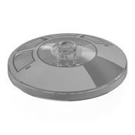 Visuel indicatif Rebrickable de Plat 4 x 4 inversé avec tenon ouvert [radar] avec motif imprimé cockpit gris bleuté clair (Dish 4 x 4 Inverted with Open Stud [Radar] with Light Bluish Grey Cockpit Print)