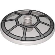 Visuel indicatif Rebrickable de Plat 4 x 4 inversé [Radar] avec motif imprimé TIE Cockpit (Dish 4 x 4 Inverted [Radar] with TIE Cockpit Print)