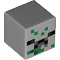 Tête de minifigurine Spécial, petit cube (bébé) avec motif imprimé Minecraft Zombie Pigman (Minifig Head Special, Small Cube (Baby) with Minecraft Zombie Pigman Print)