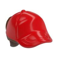 Visuel indicatif Rebrickable de Cheveux et chapeau / casquette, queue de cheval brun rougeâtre motif imprimé (Hair and Hat / Cap, Ponytail Reddish Brown Print)