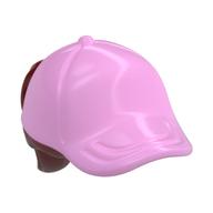 Visuel indicatif Rebrickable de Cheveux et chapeau / Casquette, queue de cheval Motif imprimé rouge (Hair and Hat / Cap, Ponytail Red Print)
