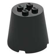 Visuel indicatif Rebrickable de Cône 4 x 4 x 3 avec trou d'axe (Cone 4 x 4 x 3 with Axle Hole)