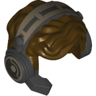 Cheveux avec casque et pilote de speeder de ski motif imprimé (Hair with Headset and Ski Speeder Pilot Print)
