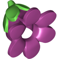 Visuel indicatif Rebrickable de Costume / Masque, Fleur avec tige vert vif (Costume / Mask, Flower with Bright Green Stem)