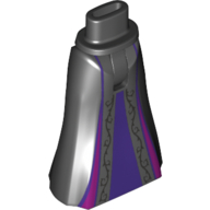 Visuel indicatif Rebrickable de Mini-poupée bassin et jupe pleine longueur avec robe violet foncé, garniture magenta (Minidoll Hips and Full Length Skirt with Dark Purple Under Dress, Magenta Trim)