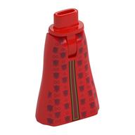 Visuel indicatif Rebrickable de Bassin mini-poupée et jupe pleine longueur avec des décorations rouge foncé, or garniture motif imprimé (Minidoll Hips and Full Length Skirt with Dark Red Decorations, Gold Trim Print)