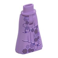 Visuel indicatif Rebrickable de Mini-poupée bassin et jupe pleine longueur avec des fleurs violet foncé, robe couches motif imprimé (Minidoll Hips and Full Length Skirt with Dark Purple Flowers, Dress Layers Print)