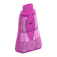 Visuel indicatif Rebrickable de Bassin mini-poupée et jupe pleine longueur avec robe rose vif, motif imprimé de fleurs (Minidoll Hips and Full Length Skirt with Bright Pink Dress, Flowers Print)