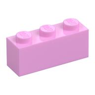 Brique 1 x 3 avec de grands yeux Unikitty avec des étoiles regardant à gauche, bouche ouverte motif imprimé (Brick 1 x 3 with Unikitty Big Eyes with Stars Looking Left Up, Open Mouth Print)