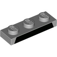 Visuel indicatif Rebrickable de Plaque 1 x 3 avec motif imprimé rayures noires (Plate 1 x 3 with Black Stripes Print)