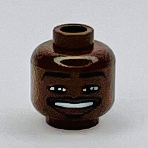 Tête de minifigurine NBA Antoine Walker motif imprimé [Bloqué ouvert tenon] (Minifig Head NBA Antoine Walker Print [Blocked Open Stud])