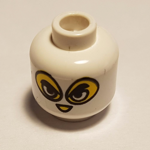Tête de minifigurine, cagoule avec yeux séparés et trous de nez motif imprimé [tenon creux bouché] (Minifig Head, Balaclava with Separate Eyes and Nose Holes Print [Blocked Open Stud])