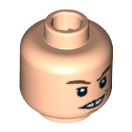 Tête de minifigurine Neville Londubat, bouche fermée / Dents griffantes (Minifig Head Neville Longbottom, Closed Mouth / Gritting Teeth Print)