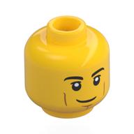 Tête de minifigurine, Sourires, joues (Minifig Head, Smile, Cheek Lines)