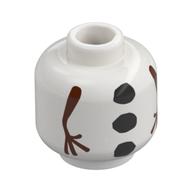 Tête de minifigurine Olaf, avec motif imprimé corps bonhomme de neige (Minifig Head Olaf, with Snowman Body Print)