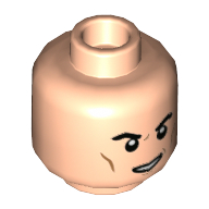 Minifigurine head tom devinette (Voldemort) / chez le conducteur, les lignes des joues, bouche ouverte sourire avec les dents (Minifig Head Tom Riddle (Voldemort) / AT-AT Driver, Cheek Lines, Open Mouth Grin with Teeth)