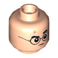 Tête de minifigurine Harry Potter / Gregory Goyle, motif : double visage (Minifig Head Harry Potter / Gregory Goyle, Dual Sided Print)