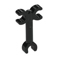 Visuel indicatif Rebrickable de Barre 3L avec 1 attache sur un côté, 2 attaches sur l'autre côté (Bar 3L with 1 Clip on One Side, 2 Clips on Other Side)