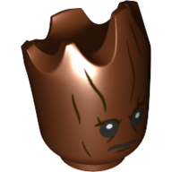 Tête de minifigurine spéciale, motif imprimé Teen Groot (Minifig Head Special, Teen Groot Print)