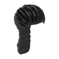 Cheveux longs avec tresses épaisses et bandeaux rouge foncé/argent (Hair Long with Thick Braid and Dark Red/Silver Bands Print)
