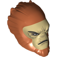 Tête de minifigurine spéciale, Hylobon fermé Motif imprimé Bouche (Minifig Head Special, Hylobon Closed Mouth Print)