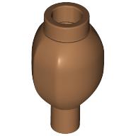Visuel indicatif Rebrickable de Plante, Légume-racine avec tenon en haut et connecteur en bas [sans motif] (Plant, Root Vegetable with Stud on Top and Pin on Bottom [Plain])