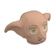 Tête de minifigurine Spécial, Dobby avec yeux vert citron et motif imprimé bouche noire ouverte (Minifig Head Special, Dobby with Lime Green Eyes and Open Black Mouth Print)