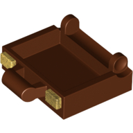 Visuel indicatif Rebrickable de Sac / Valise / Base de mallette avec motif imprimé de fermoirs dorés (Bag / Suitcase / Briefcase Base with Gold Clasps Print)