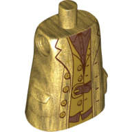 Visuel indicatif Rebrickable de Torse grand avec poches moulées, manteau long, chemise en cuivre et motif imprimé ceinture (Hagrid) (Torso Large with Molded Pockets, Long Coat, Copper Shirt and Belt Print (Hagrid))