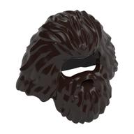 Cheveux avec barbe et moustache, longs et touffus (Hair with Beard and Moustache, Long and Bushy)