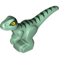 Visuel indicatif Rebrickable de Animaux, Dinosaure, Raptor, Bébé, Bandes vertes foncées (Animal, Dinosaur, Raptor, Baby, Dark Green Stripes)