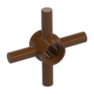 Visuel indicatif Rebrickable de Connecteur Technic Hub de connecteur avec 4 barres à 90°, traversant trou pour connecteur (Technic Pin Connector Hub with 4 Bars at 90°, Through Pin Hole)