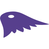 Cape de cou, 6 points à plumes, dos violet foncé [Tissu étoilé traditionnel] (Neckwear Cape, 6 Points Feathered, Dark Purple Back [Traditional Starched Fabric])