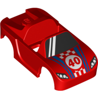 Costume / costume de voiture de course minifigurine accessoire de taille (Minifig Hipwear Racing Car Suit / Costume)
