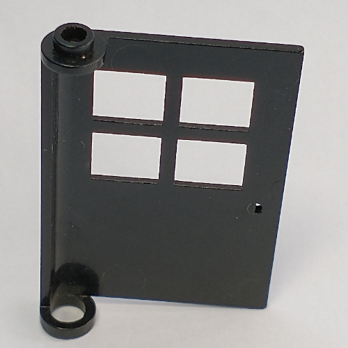 Visuel indicatif Rebrickable de Porte 1 x 4 x 5 avec 4 volets, base arrondie (Door 1 x 4 x 5 with 4 Panes, Rounded Base)