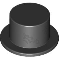Haut Chapeau avec trou en lambeaux et rayures motif imprimé (Top Hat with Tattered Hole and Scratches Print)