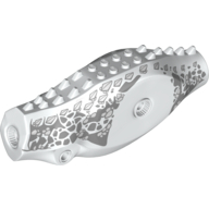 Visuel indicatif Rebrickable de Partie du corps animal, dinosaure, indominus rex corps avec des taches grises motif imprimé (Animal Body Part, Dinosaur, Indominus Rex Body with Gray Spots Print)