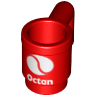 Visuel indicatif Rebrickable de Équipement Tasse / Mug avec Octan Logo imprimé (Equipment Cup / Mug with Octan Logo Print)