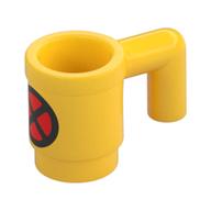 Visuel indicatif Rebrickable de Tasse d'équipement / tasse avec motif imprimé rouge X-Men Logo (Equipment Cup / Mug with Red X-Men Logo Print)