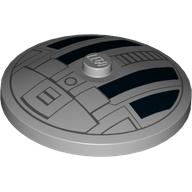 Visuel indicatif Rebrickable de Plat 4 x 4 inversé [Radar] avec motif TIE-Fighter Technic imprimé (Dish 4 x 4 Inverted [Radar] with TIE-Fighter Technic Print)