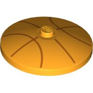 Visuel indicatif Rebrickable de Plat 4 x 4 inversé [radar] avec lignes de basketball motif imprimé (Dish 4 x 4 Inverted [Radar] with Basketball Lines Print)