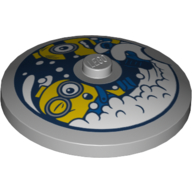 Visuel indicatif Rebrickable de Plat 4 x 4 inversé [radar] avec des sbires en machine à laver motif imprimé (Dish 4 x 4 Inverted [Radar] with Minions in Washing Machine Print)
