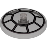 Visuel indicatif Rebrickable de Plat 4 x 4 inversé [Radar] avec motif imprimé Cockpit (Dish 4 x 4 Inverted [Radar] with Cockpit Print)