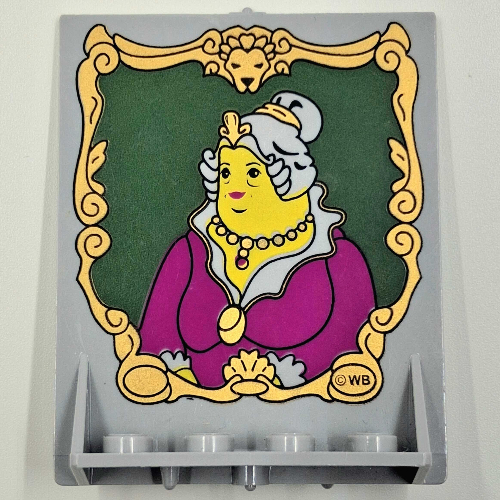 Visuel indicatif Rebrickable de Porte 2 x 5 x 5 pivotante, base de support avec hp portrait de grosse dame motif imprimé (Door 2 x 5 x 5 Swivel, Bracket Base with HP Portrait of Fat Lady Print)