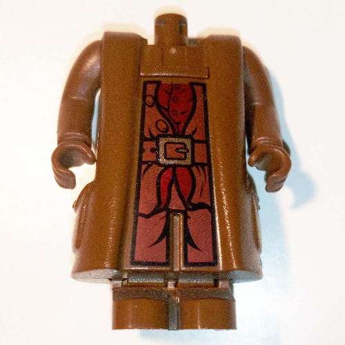 Corps géant, hagrid, chemise et ceinture motif imprimé - avec bras et mains (Body Giant, Hagrid, Shirt and Belt Print - with Arms and Hands)