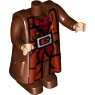 Corps géant, hagrid, chemise et ceinture motif imprimé - avec bras et nougat clair mains mobiles (Body Giant, Hagrid, Shirt and Belt Print - with Arms and Light Nougat Moveable Hands)