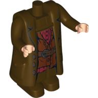 Corps géant, hagrid, chemise et ceinture et manteau motif imprimé - avec bras et nougat clair mains mobiles (Body Giant, Hagrid, Shirt and Belt and Coat Print - with Arms and Light Nougat Moveable Hands)